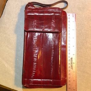 Vintage eel skin clutch/wallet